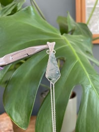 Image 6 of Silver Moss Agate Kite Crystal Necklace