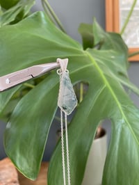 Image 7 of Silver Moss Agate Kite Crystal Necklace