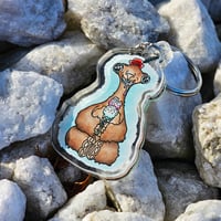 Image 2 of Ice Cream Sloth Keychain