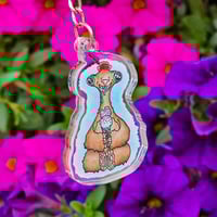 Image 1 of Ice Cream Sloth Keychain