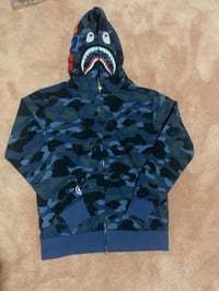 ​Blue Camo Shark Full-Zip Hoodie (MORE OPTIONS SOON)