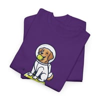 Image 6 of Astronaut Dog Tee — Cute Puppy in Space on Tennis Ball Graphic Shirt
