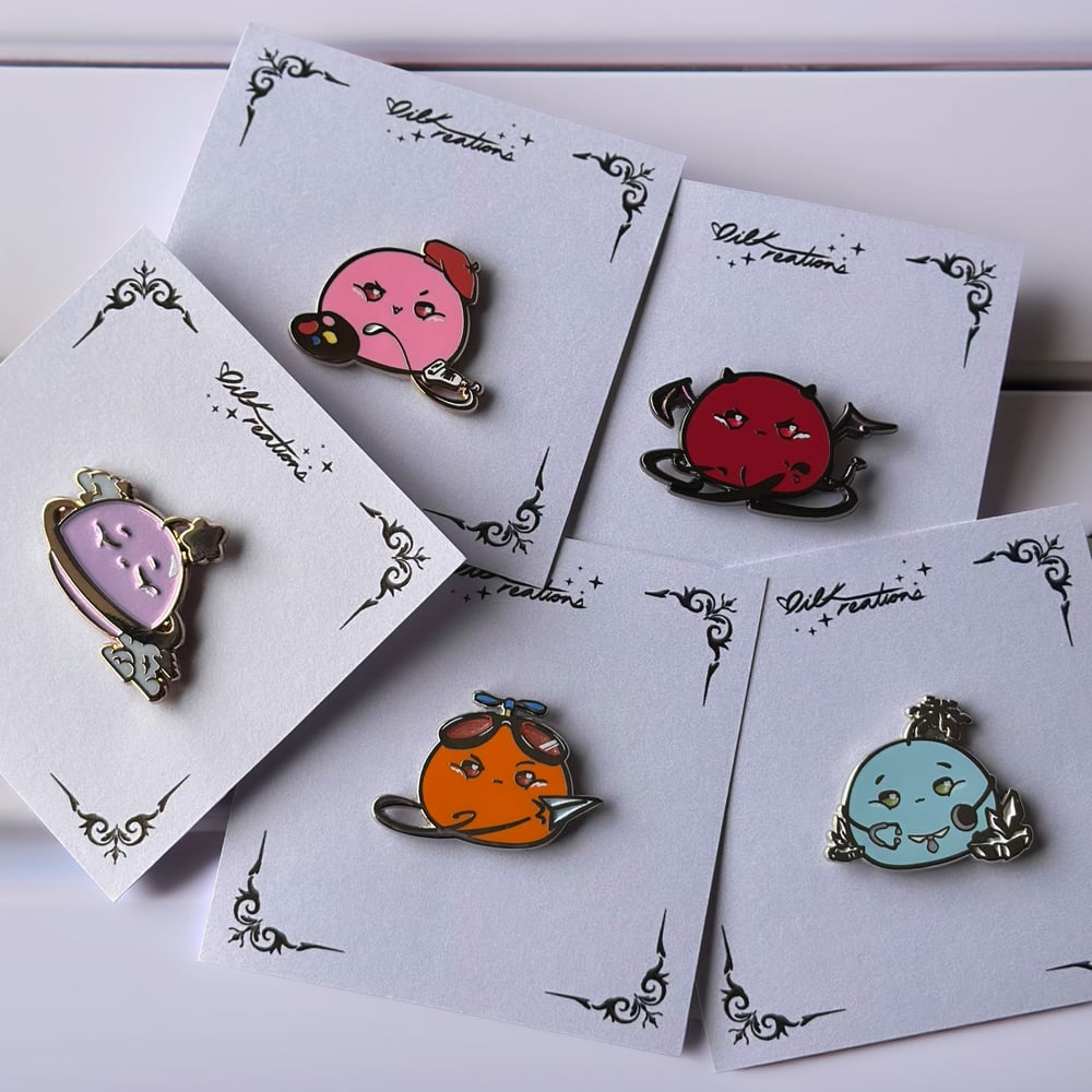 Image of Love and Deepspce Blobbu Pins