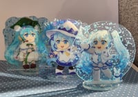 Image 2 of Holographic Snow Miku Standee