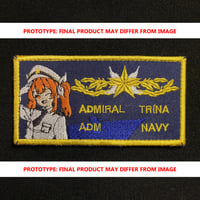 Image 1 of [PRE-ORDER] Admiral Trina Embroidered Velcro Patch