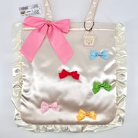 Image 1 of Rare Sailor Moon x Sanrio My Melody Satin Ruffle Plush Tote