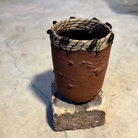 Image 2 of Pine needle utensil crock 