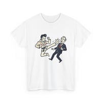 Image 3 of T‑Shirt — Retro Karate Kick Illustration Tee