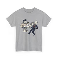 Image 9 of T‑Shirt — Retro Karate Kick Illustration Tee