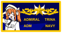 Image 2 of [PRE-ORDER] Admiral Trina Embroidered Velcro Patch