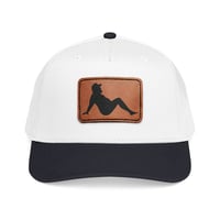 Leather Patch Baseball Cap — Chubby Mud Flap Guy