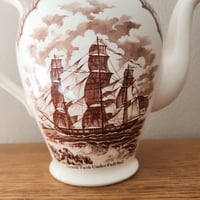 Image 3 of Vintage Alfred Meakin "Fair Winds" coffee pot