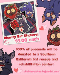 Image 3 of Purple Bat Sticker