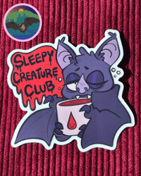 Image 1 of Sleepy Creature Sticker