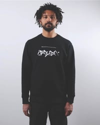 Image 1 of BABY LOVE 18 CREWNECK SWEATER (BLACK)