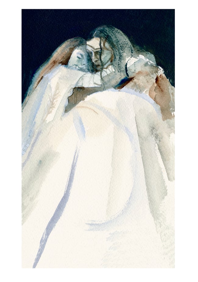 Elizabeth and the creature ~ Giclee print