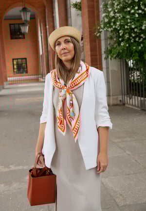 Image of PAÑUELO 100% SEDA - ROMA