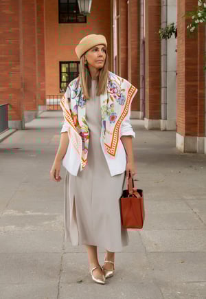 Image of PAÑUELO 100% SEDA - ROMA