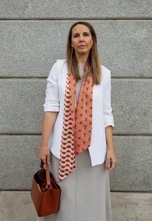 Image of PAÑUELO LARGO 100% SEDA - MILÁN