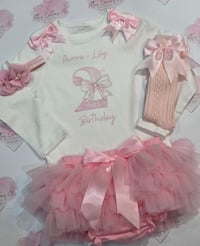 Personalised 1st & 2nd Birthday tutu set 