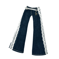 CANDY DARK BLUE LACE PANTS