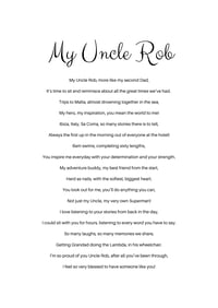 Image 2 of Personalised rhyme for brother or uncle