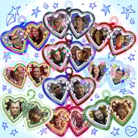 Image 1 of PREORDER: heart locket acrylic keychains series 5