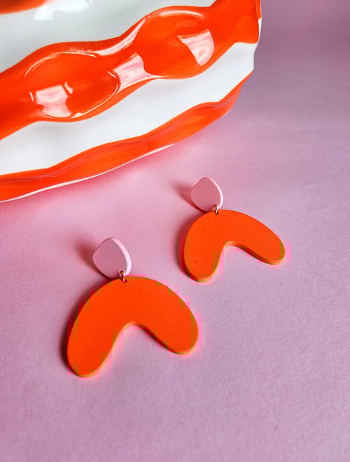 Image of Pendientes ARIANE - Rosa-naranja