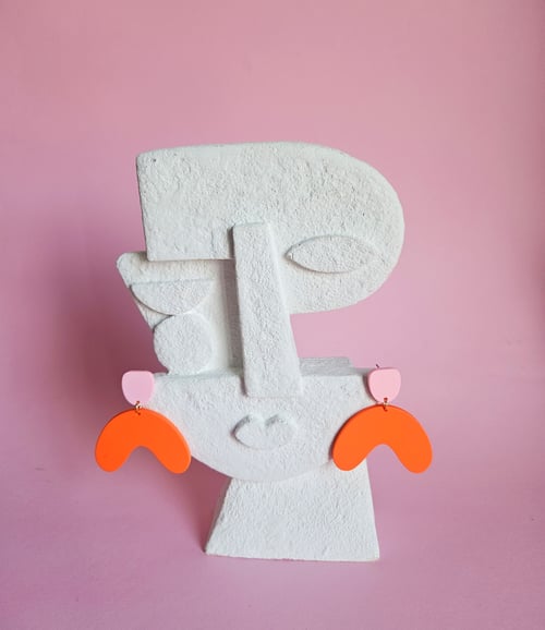 Image of Pendientes ARIANE - Rosa-naranja