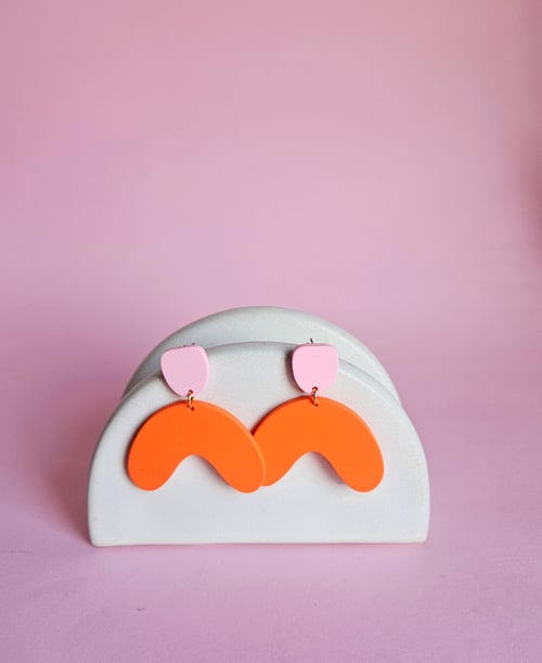 Image of Pendientes ARIANE - Rosa-naranja