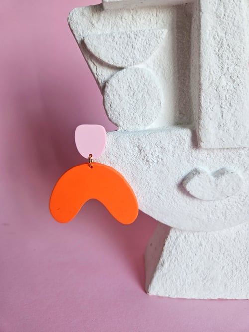Image of Pendientes ARIANE - Rosa-naranja