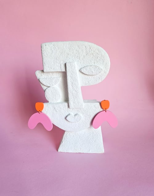 Image of Pendientes ARIANE - Naranja-rosa