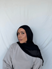 Onyx viscose hijab