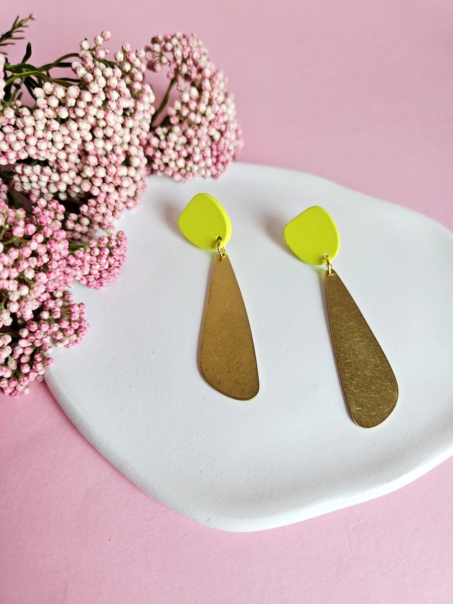 Image of Pendientes GIORGIA - Verde manzana