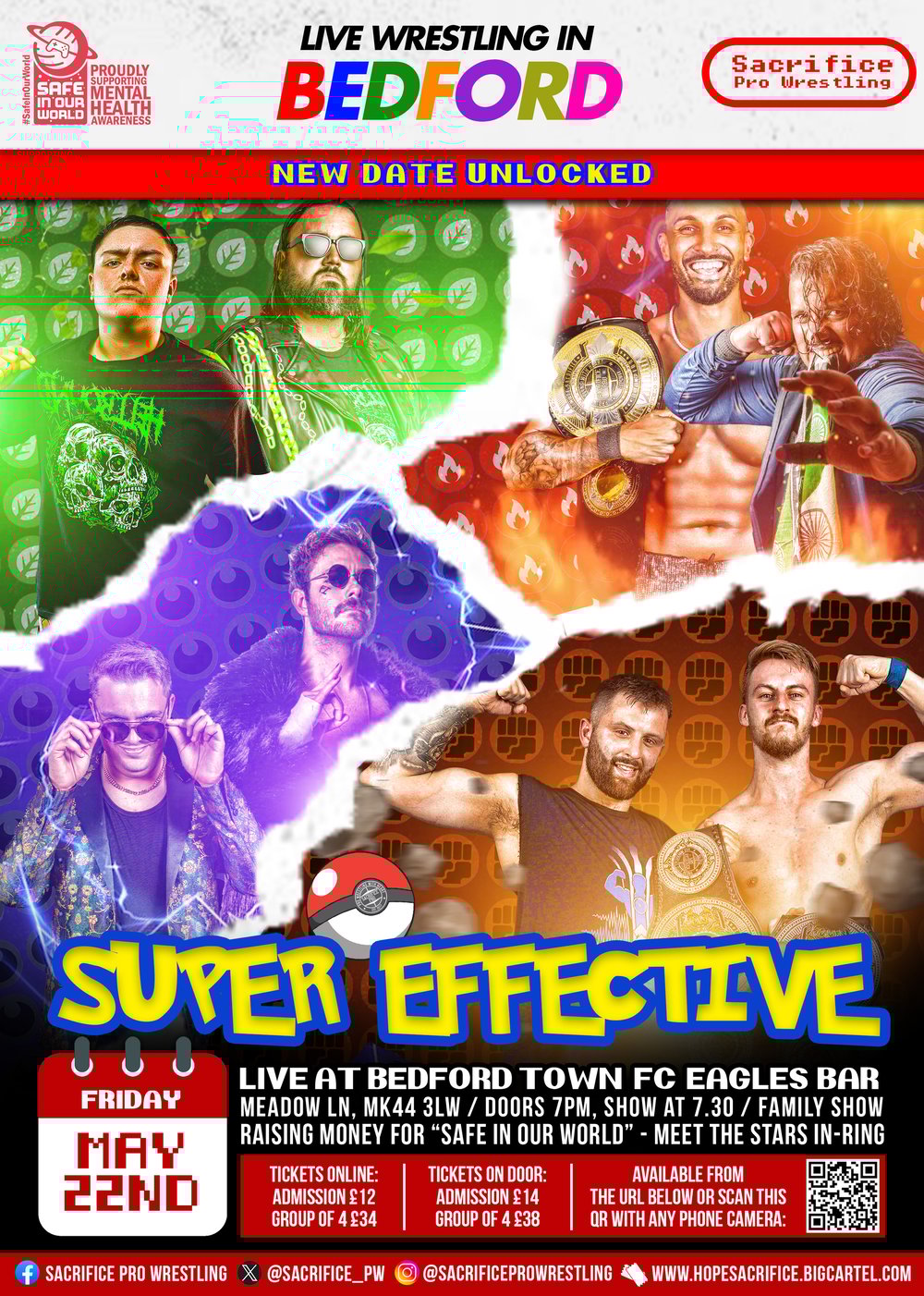 Image of [FAMILY/GROUP OF 4 TICKET] - Friday May 22nd - Super Effective