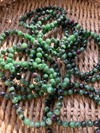 Image 1 of Ruby Ziosite Crystal Bracelet