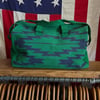 Green & Navy Aztec Duffel