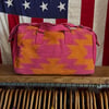 Orange & Bright Pink Aztec Duffel