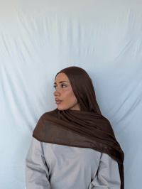 Chestnut viscose hijab
