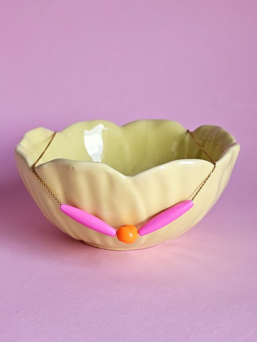 Image of Colgante naranja-rosa