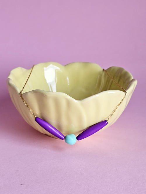 Image of Colgante morado-turquesa