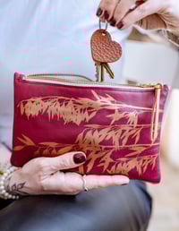 Image 1 of Valerie Leather Zip Pouch