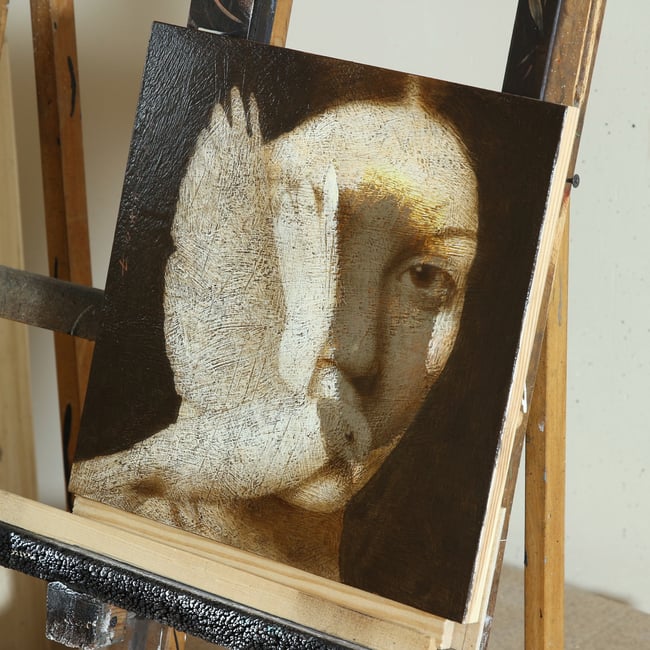 "Woman with a bird XVIII"