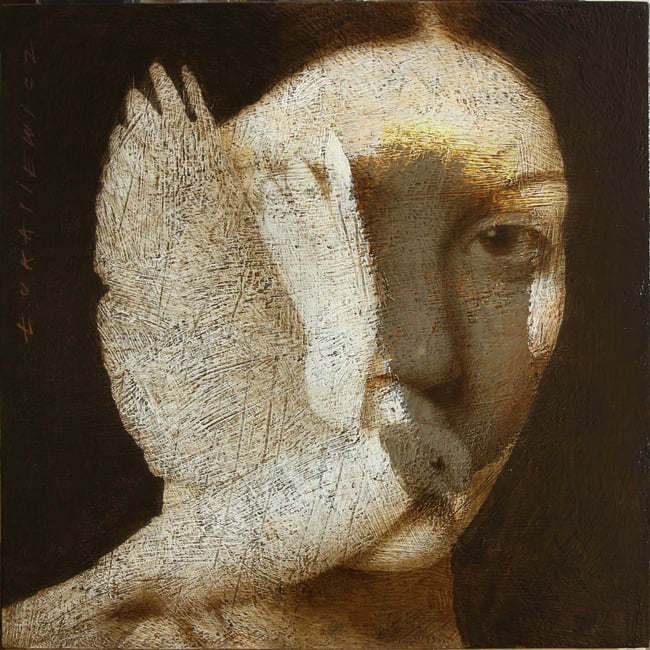 "Woman with a bird XVIII"