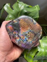 Image 1 of Purple Rainbow Flash Labradorite Stone (2)