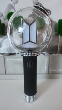 Image 1 of BTS Light Stick Velvet Vinyl Skin – Crystal Sparkle Edition