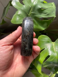 Image 3 of Orange & Purple Flash Labradorite Stone (5)
