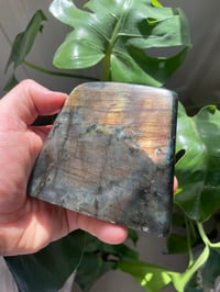 Image 2 of Orange Flash Square Labradorite Stone (8)