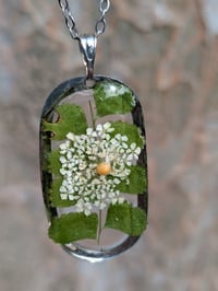 Image 1 of White Queen Anne's Lace Necklace 