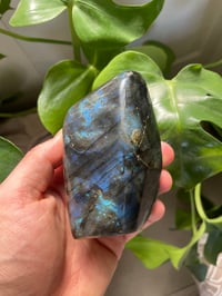 Image 2 of Purple & Rainbow Flash Labradorite Stone (10)